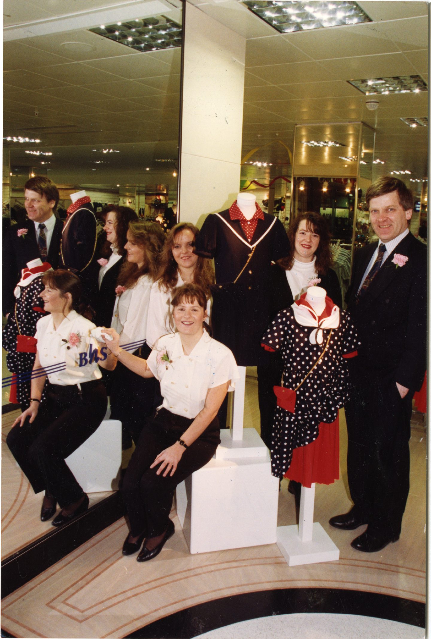 Staff in the new first-floor sales area in January 1993. Image: DC Thomson.