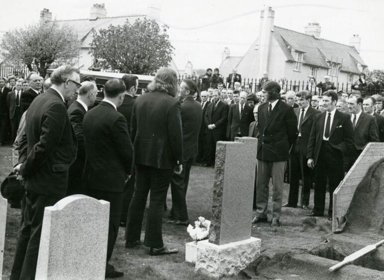 The funeral of James Comrie brought the community together in mourning. Image: James Price.