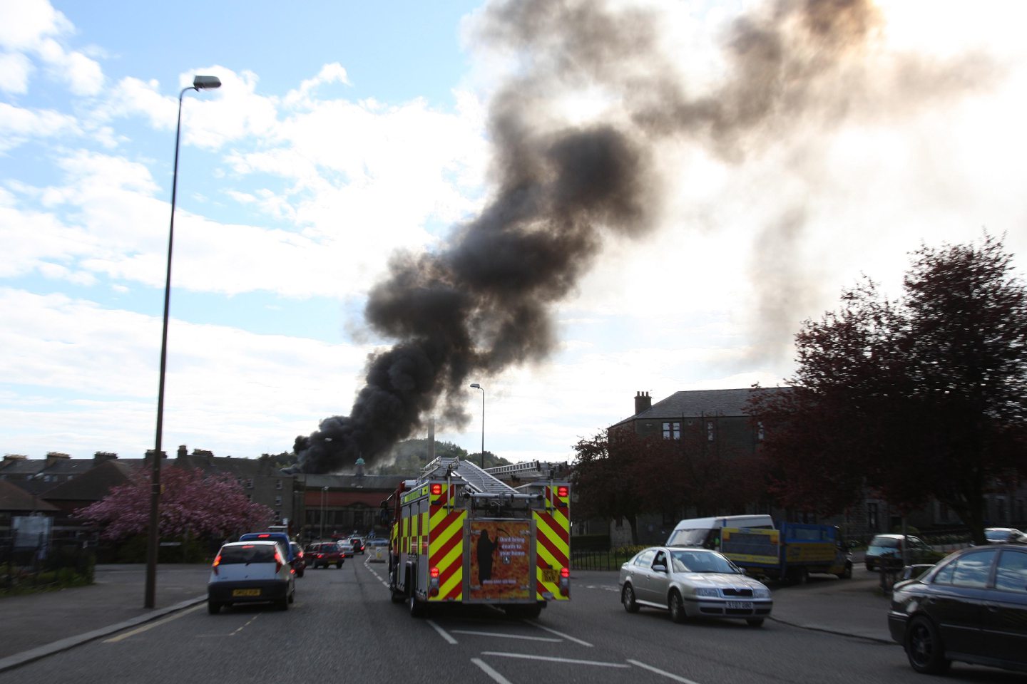 Scrapyard fire in 2010 saw smoke visible for miles.