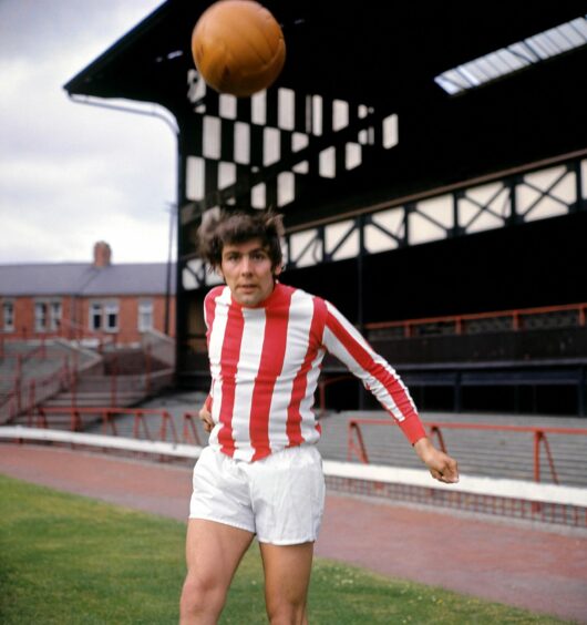Ian Porterfield in his Sunderland strip, for whom he would score the winner in the 1973 FA Cup final. Image: PA.
