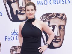 Kate Winslet was one of the many stars wearing all black on the Bafta TV awards red carpet (Yui Mok/PA)