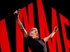 Roger Waters performs at Barclays Arena in Hamburg, Germany, on Sunday, May 7, 2023, to kick off his “This Is Not A Drill” tour of Germany (Daniel Bockwoldt/dpa via AP/PA)