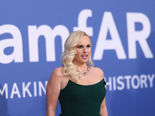 Rebel Wilson poses for photographers upon arrival at the amfAR Cinema Against Aids benefit (Vianney Le Caer/Invision/AP)