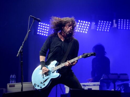 Dave Grohl of Foo Fighters performing on the Pyramid Stage at the Glastonbury Festival in 2017 (Ben Birchall/PA)