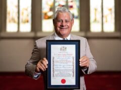 Sir Cameron Mackintosh receives the Freedom of the City of London, at the Guildhall in London (Aaron Chown/PA)
