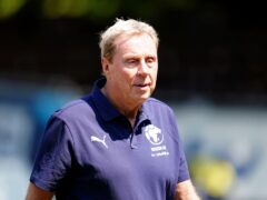 England manager Harry Redknapp during a training session at Champneys Tring ahead of the Soccer Aid for Unicef 2023 (David Davies/PA)