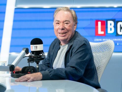 Lord Andrew Lloyd Webber appears on LBC’s Nick Ferrari at Breakfast show, at the Global Studios, London (Stefan Rousseau/PA)