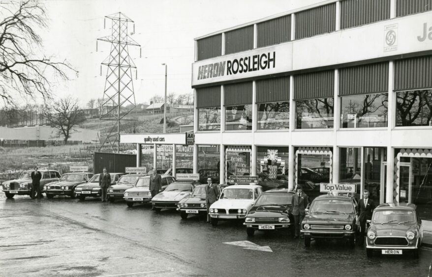 Heron Rossleigh showroom in 1978. Image: DC Thomson.