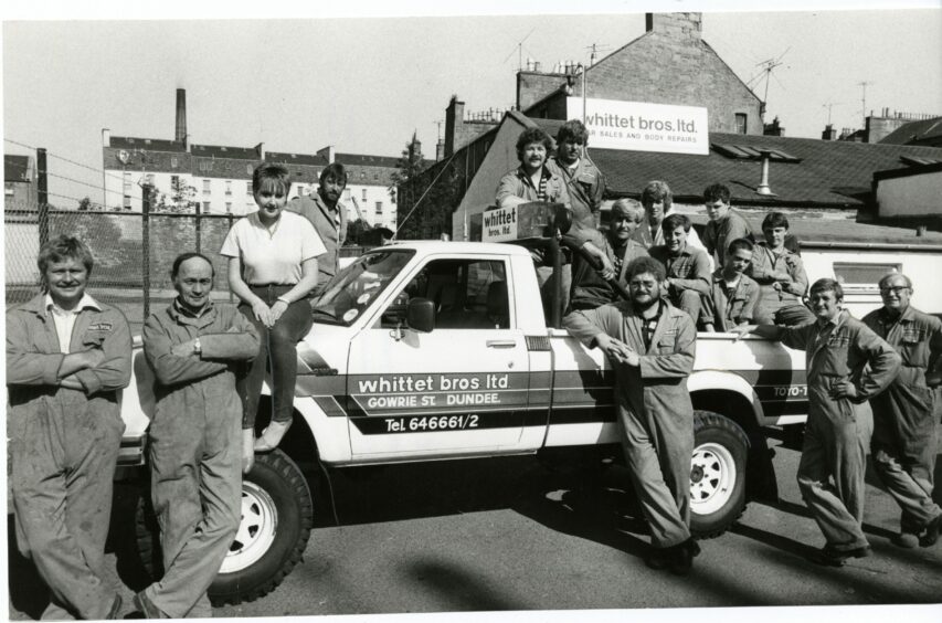 Whittet Brothers staff in 1983. Image: DC Thomson.