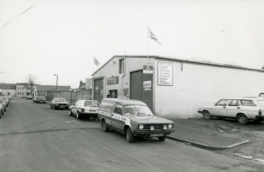 Fairfield Garage Services in Fairfield Street. Image: DC Thomson.