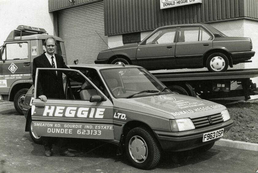 Donald Heggie Garage in May 1989. Image: DC Thomson.
