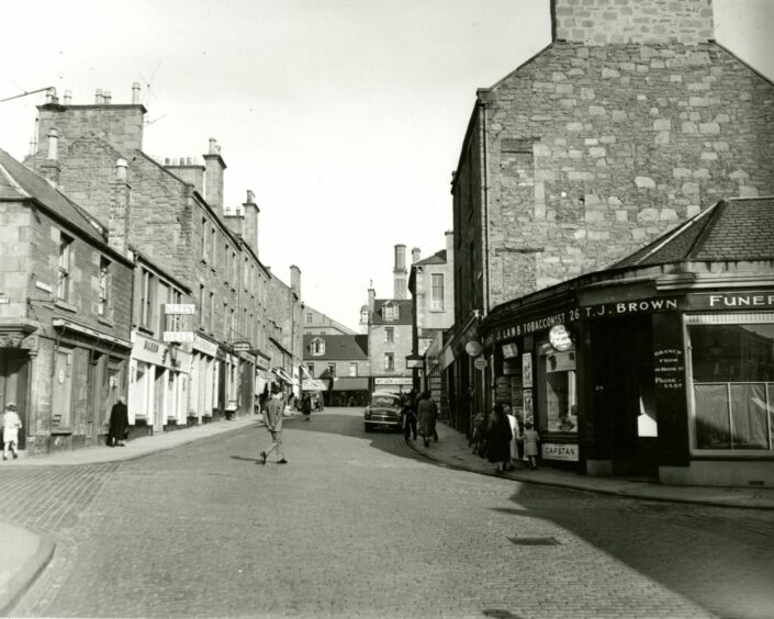 Bank Street in Lochee in October 1957.