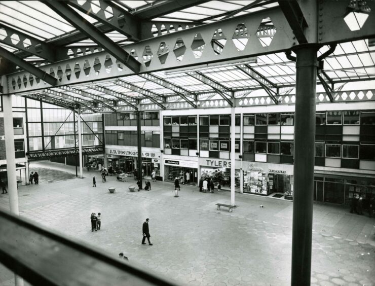 The Kingdom Shopping Centre was a chink of light in the 1960s. Image: DC Thomson.