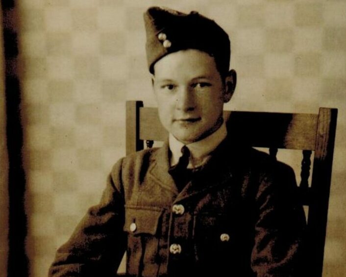 Joe Simpson in his RAF uniform during the Second World War.