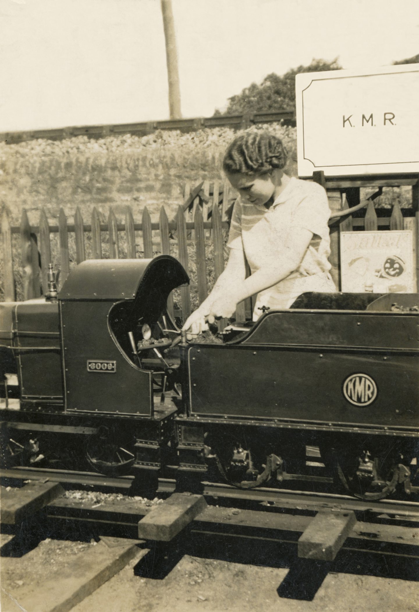 Gladstone locomotive at Kerr's miniature railway in Arbroath.