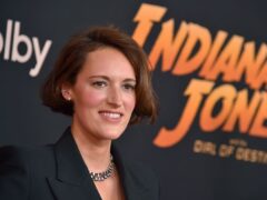 Phoebe Waller-Bridge arrives at the premiere of Indiana Jones and the Dial of Destiny in Los Angeles (Photo by Jordan Strauss/Invision/AP)