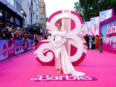 Margot Robbie was among celebrities on the pink carpet at Barbie’s European premiere in London (Ian West/PA)