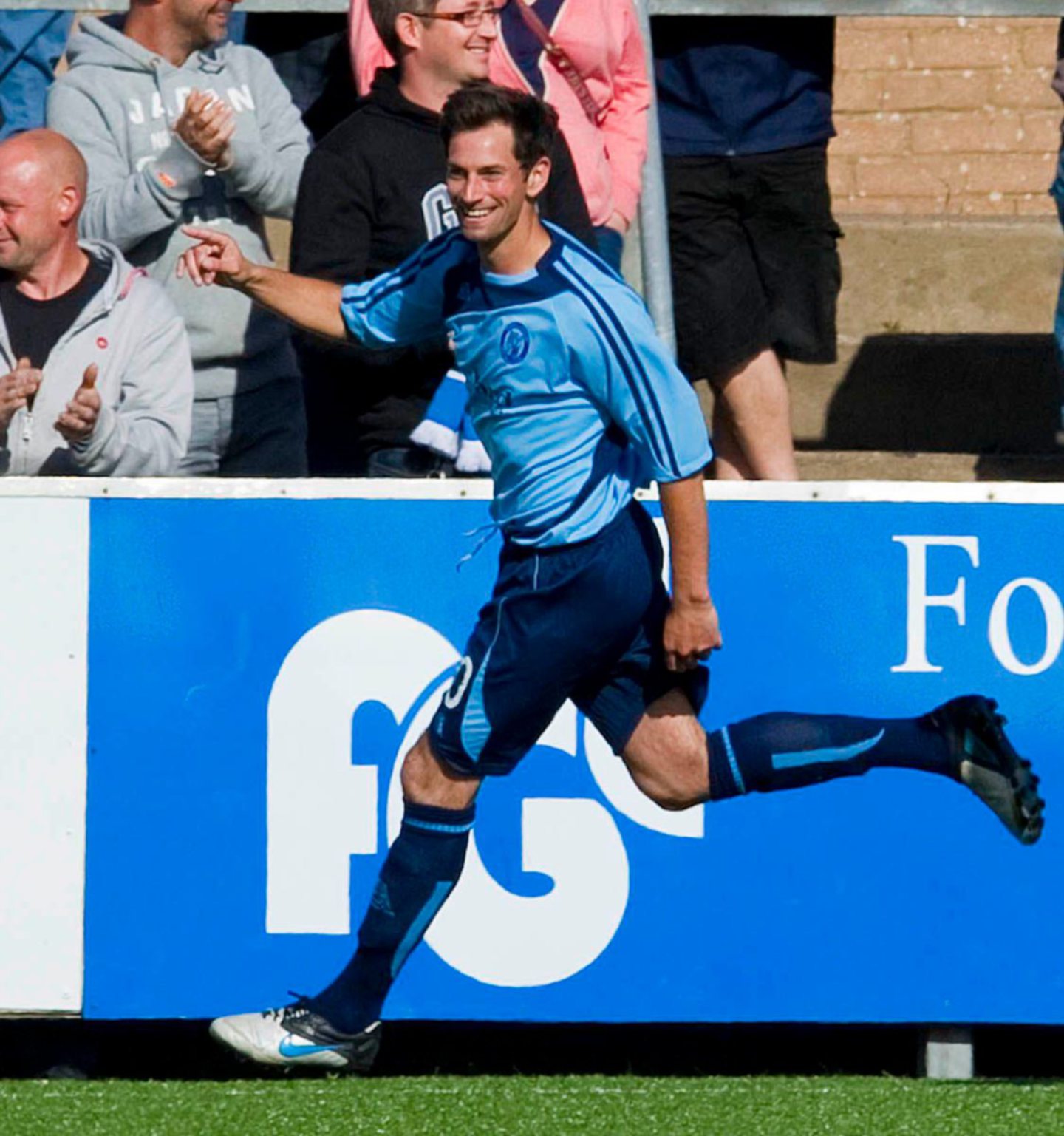 Gavin Swankie celebrates after giving Forfar the lead in extra-time back in 2013. Image: SNS.