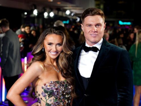 Charlotte Dawson and Matthew Sarsfield have welcomed a baby boy (Ian West/PA)