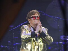 Sir Elton John performing on the Pyramid Stage at the Glastonbury Festival (Yui Mok/PA)