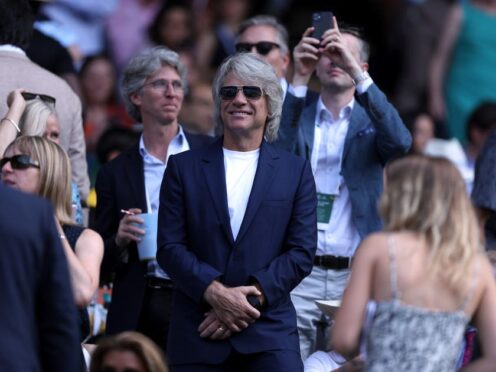 Jon Bon Jovi, royal Lady Amelia Windsor and Pointless host Alexander Armstrong were among those at day five of Wimbledon 2023 (Steven Paston/PA)