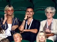 Romeo Beckham enjoys day out at Wimbledon with girlfriend and grandmother (Adam Davy/PA)