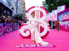 Margot Robbie arrives for the European premiere of Barbie at Cineworld Leicester Square in London (Ian West/PA)