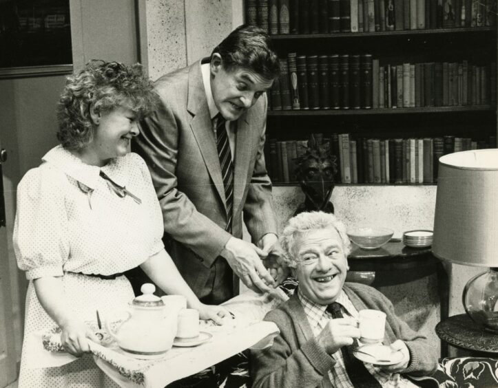 Diane Foster, Jimmy Logan and John Grieve, in Cupid Wore Skirts at the Dundee Rep. 