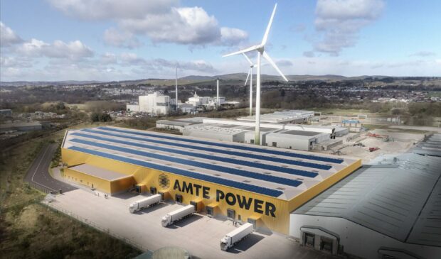 The AMTE factory proposed for the former Michelin tyre factory site in Dundee.