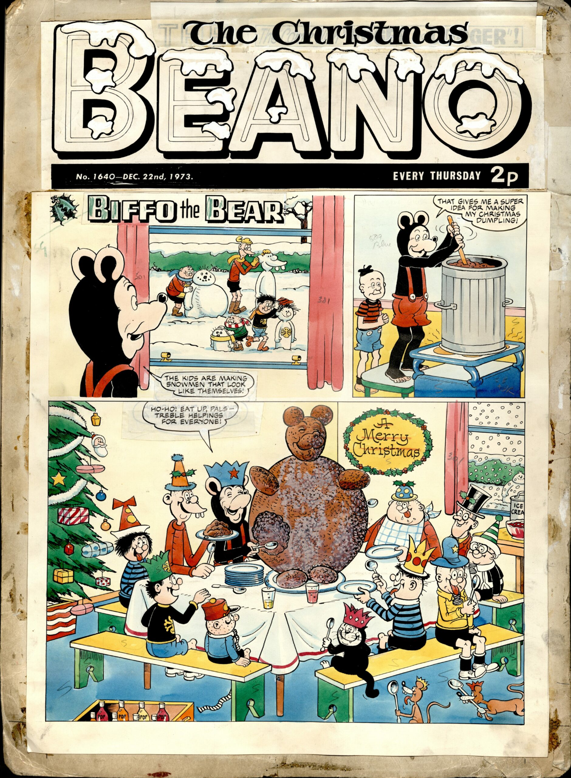 Biffo was still a popular cover star by the time this Beano annual appeared in 1973. Image: DC Thomson.