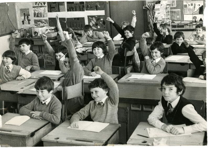 Macalpine Primary pupils in November 1983.