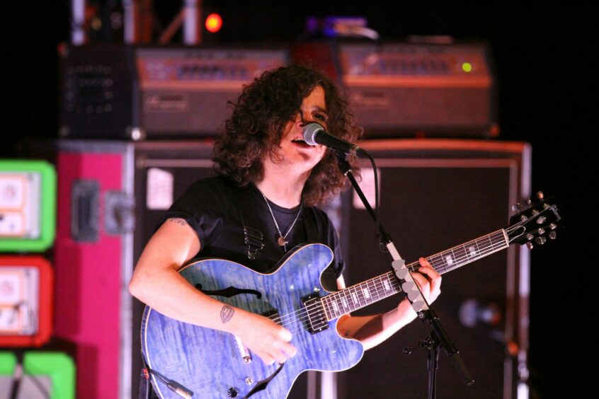 Kyle Falconer of The View at the Caird Hall in 2017. 