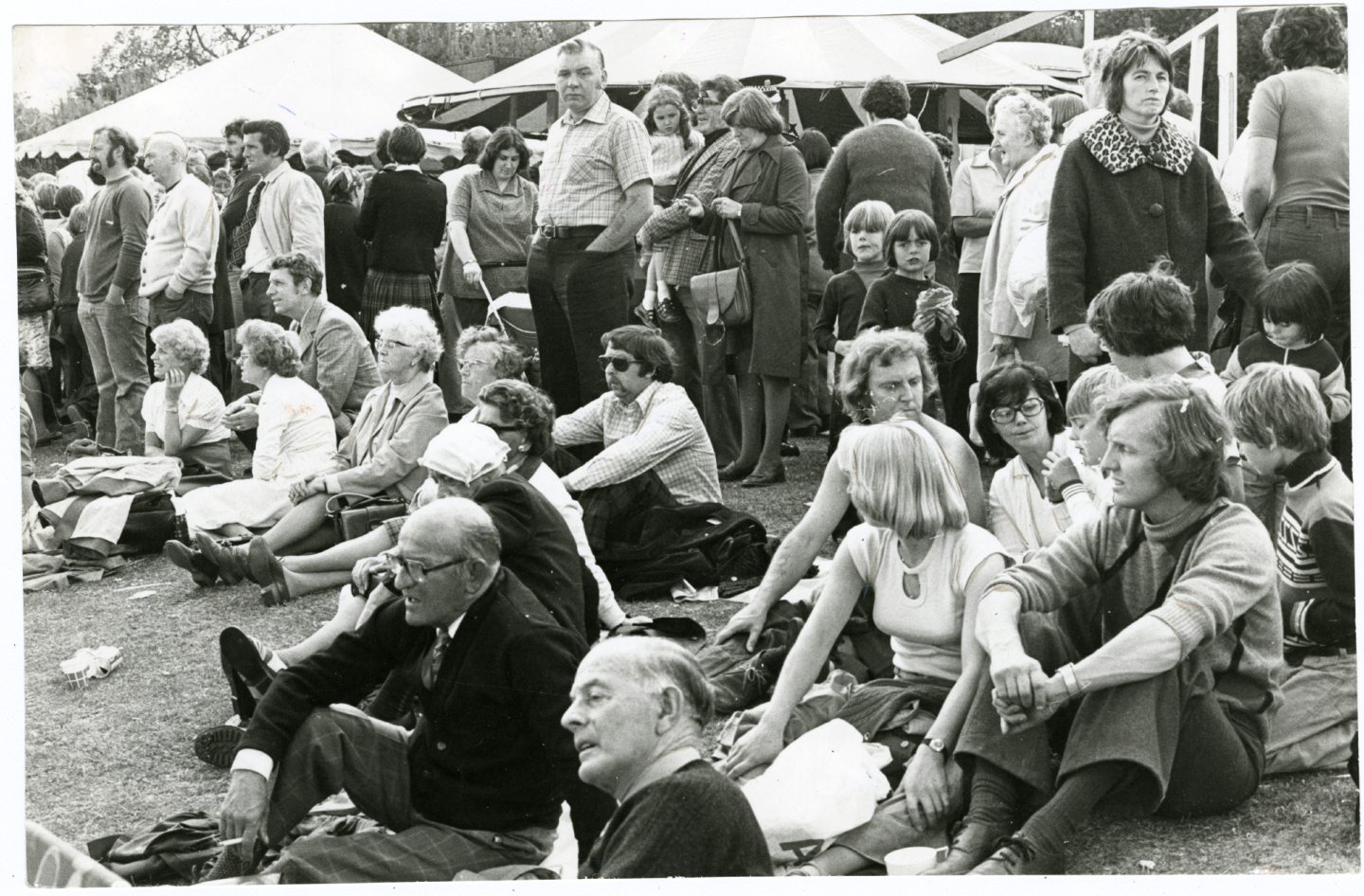 A section of the crowd at Dundee Highland Games held at Caird Park
