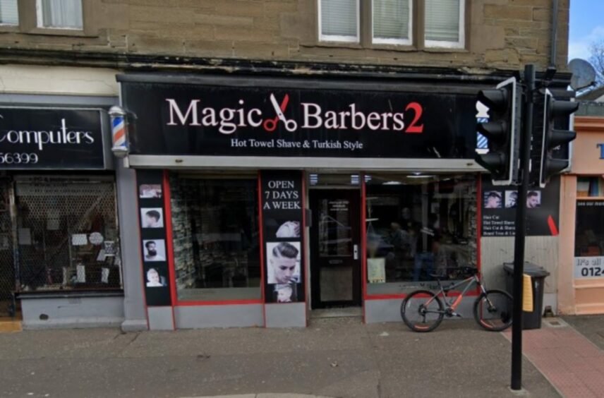 Spieth walked in off the street and got his hair cut at Magic Barbers 2 in Carnoustie back in July 2018.
