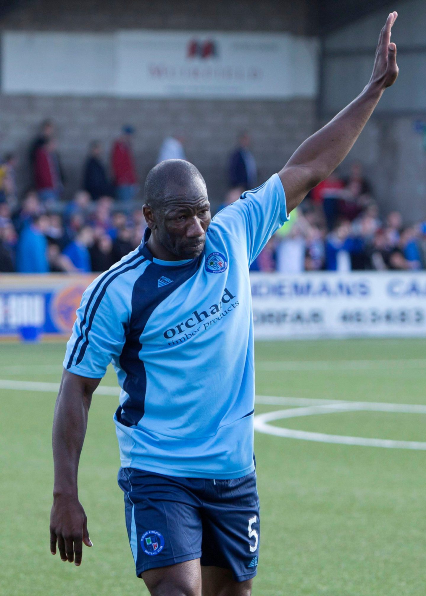 Forfar Athletic's Marvin Andrews was outstanding at the back for the Station Parkers. Image: PA.