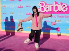 Billie Eilish arrives at the premiere of Barbie in Los Angeles (AP Photo/Chris Pizzello)
