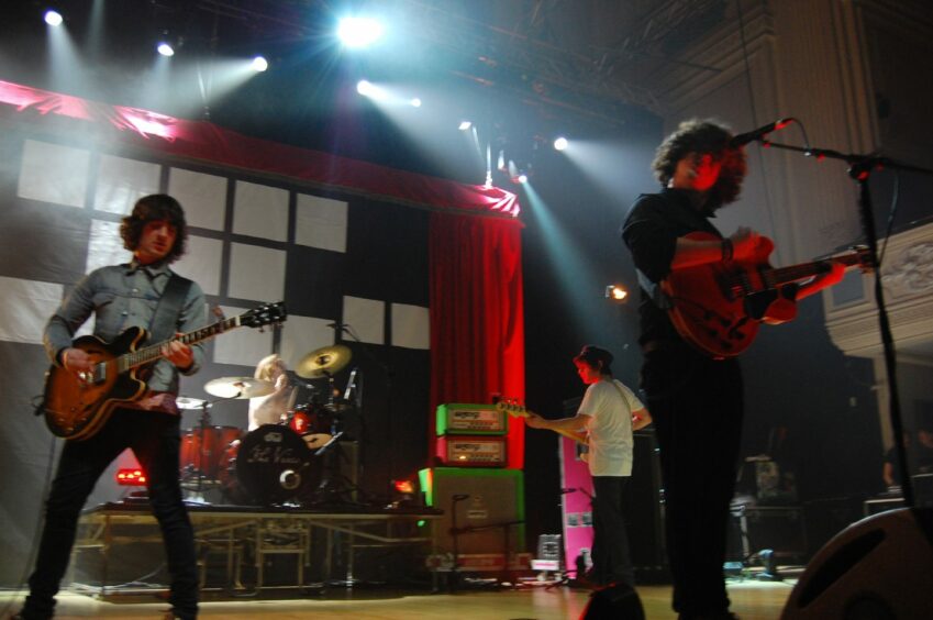 The View on stage at the Caird Hall in Dundee in April 2011. 