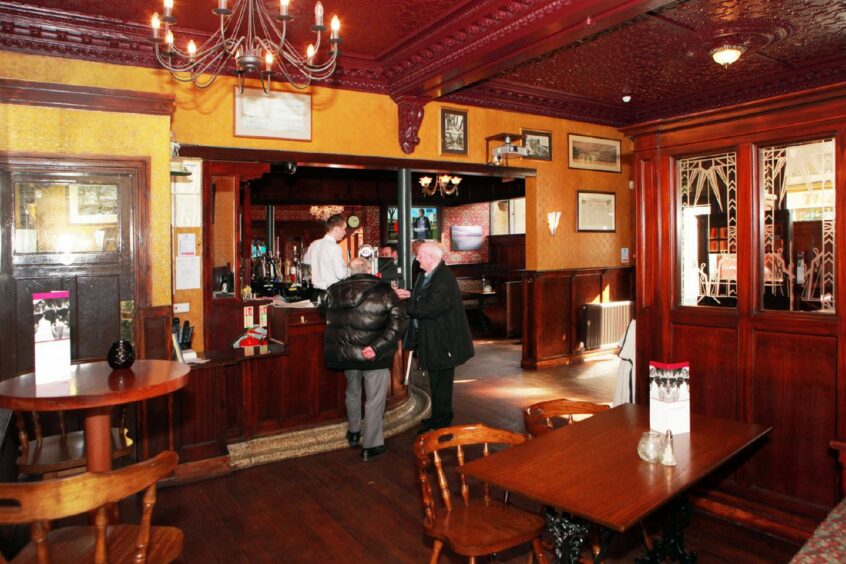 The inside of The Taybridge Bar on Perth Road, which will always be linked with Michael Marra. Image: DC Thomson.