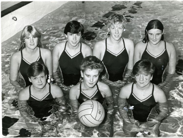 Menzieshill Girls Water Polo Team. Image: DC Thomson.