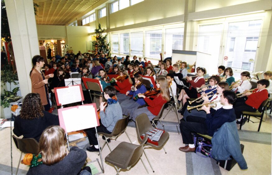 Menzieshill School Orchestra perform. Image: DC Thomson.