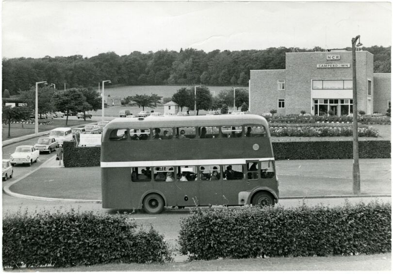 Workers leaving the NCR factory at Camperdown in 1971. Image: DC Thomson.