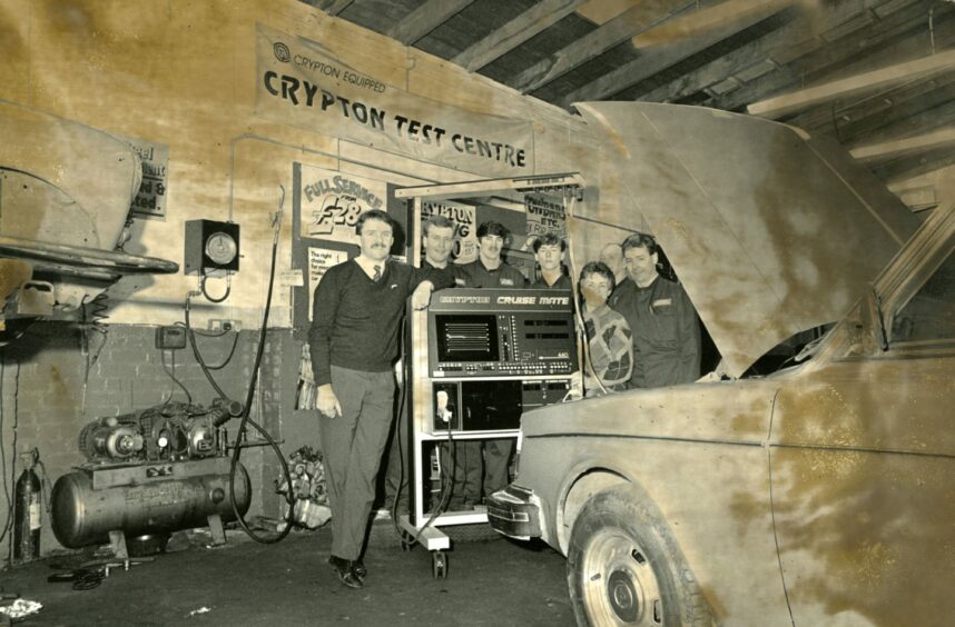 Staff of Fairfield Garage Services. Image: DC Thomson.