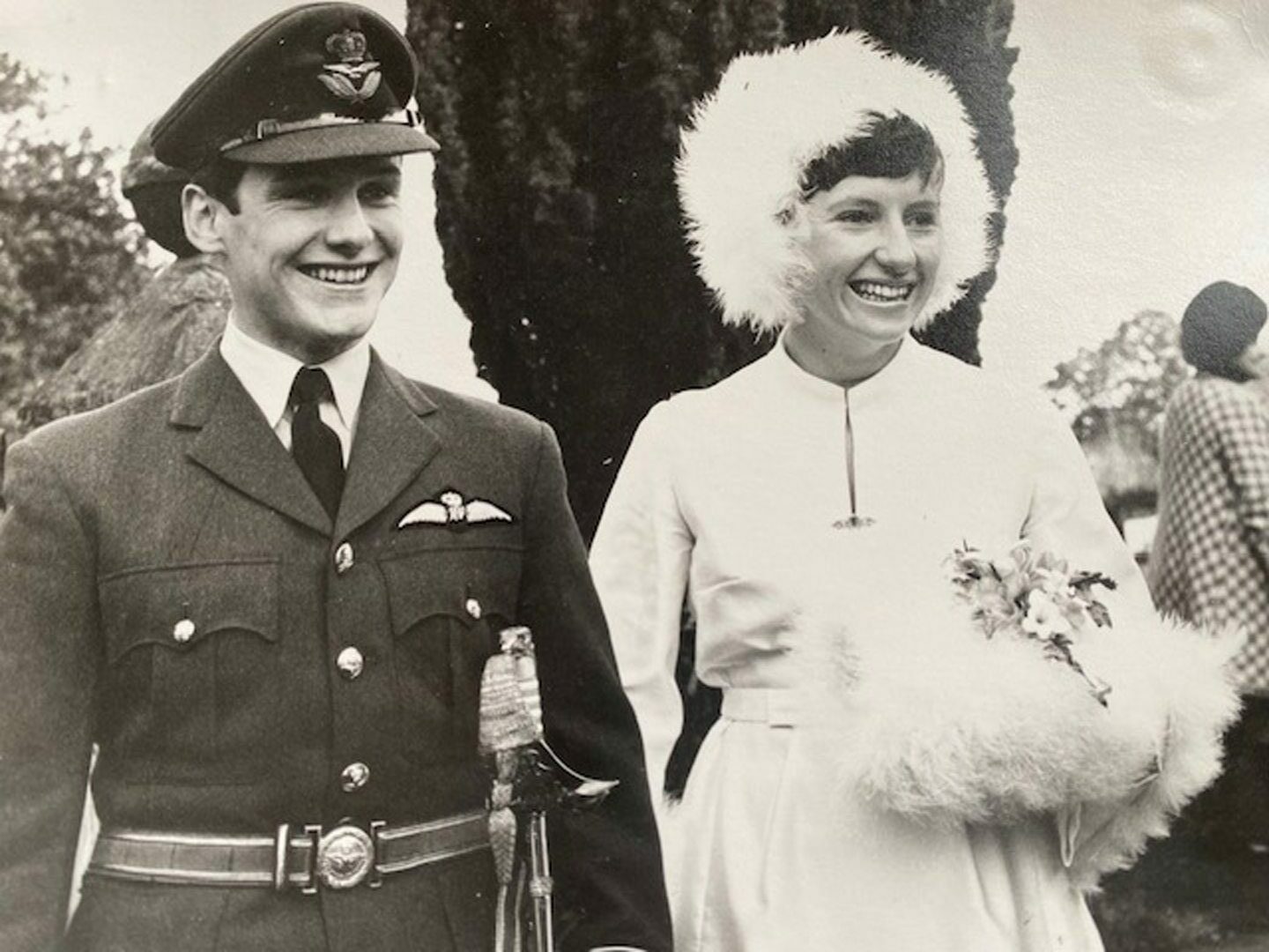 Pictured in 1969 on their wedding day, Sandy and Glennis Duthie.
