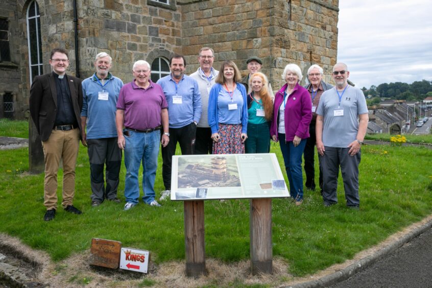 Volunteers outside the church where history is being uncovered. Image: Steve Brown/DC Thomson.