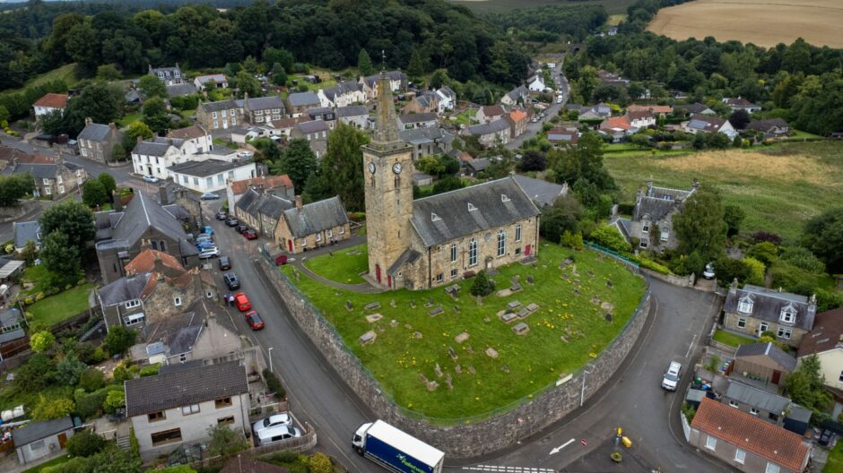 The church in Markinch where a hidden door has been discovered. Image: Steve Brown/DC Thomson.