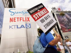 The Hollywood writers strike reached the 100-day mark this month. (AP Photo/Chris Pizzello)