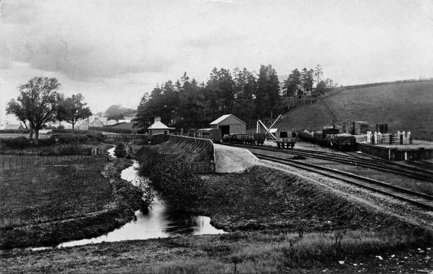This photo from 1906 gives a wider view of the station's position. Image: Stenlake Publishing Ltd.