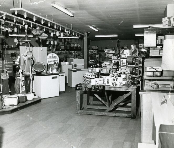 Inside McGill Brothers, Hilltown shop, Dundee. Image: DC Thomson.