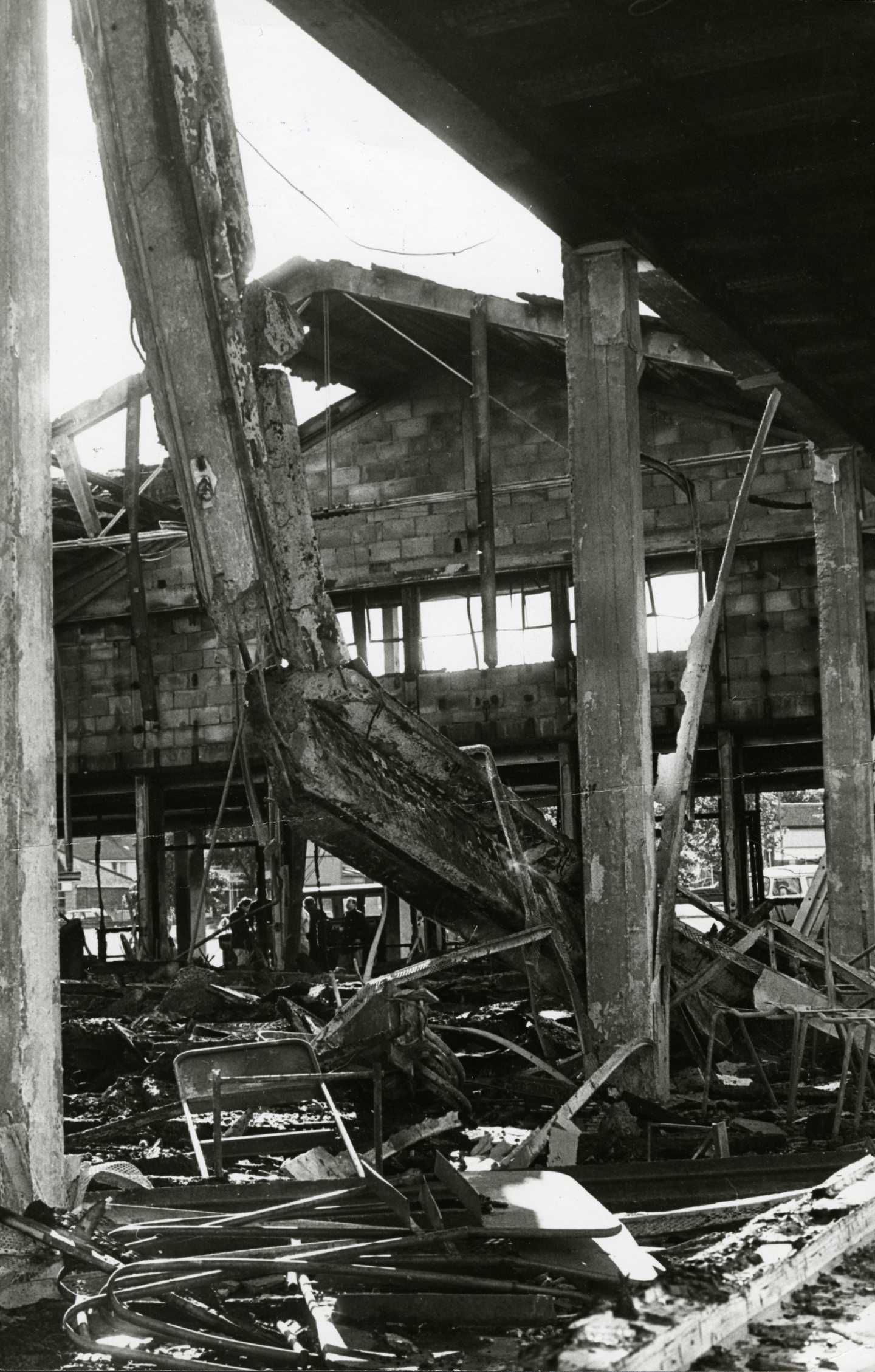 The building looked like it had been struck by a bomb. Image: DC Thomson.