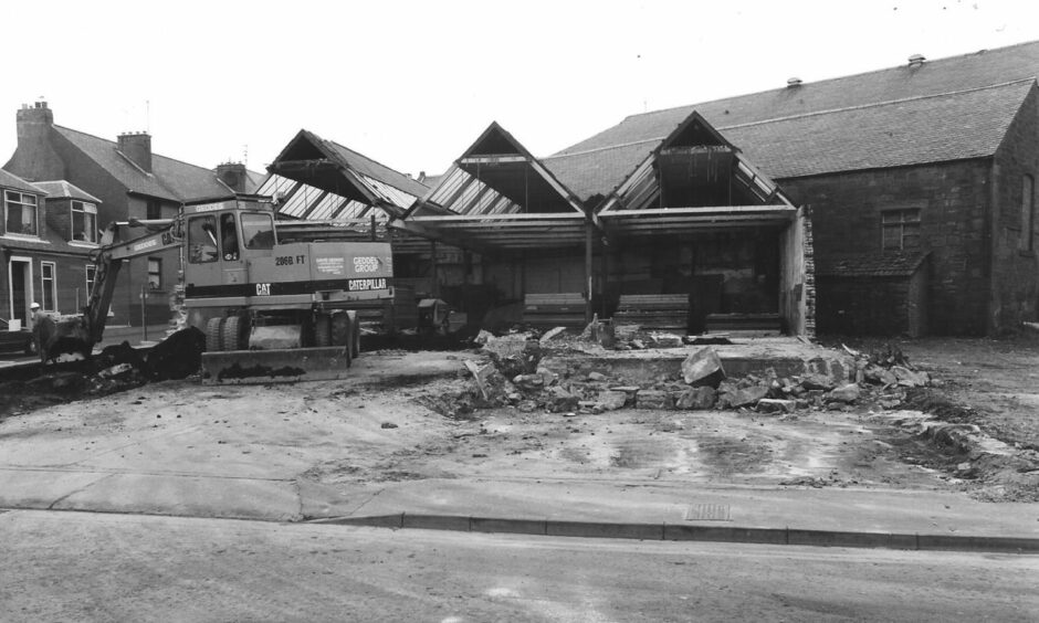 The garage succumbed to the bulldozer. Image: Supplied.